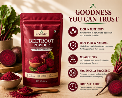Dryvedic Beetroot Powder | 100% Pure & Natural